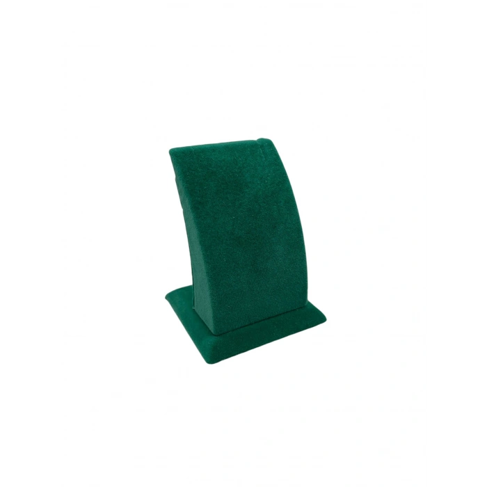 Süet Kumaş Yeşil Renk Ayaklı 9/7 cm Küpe Sergileme Dekoru