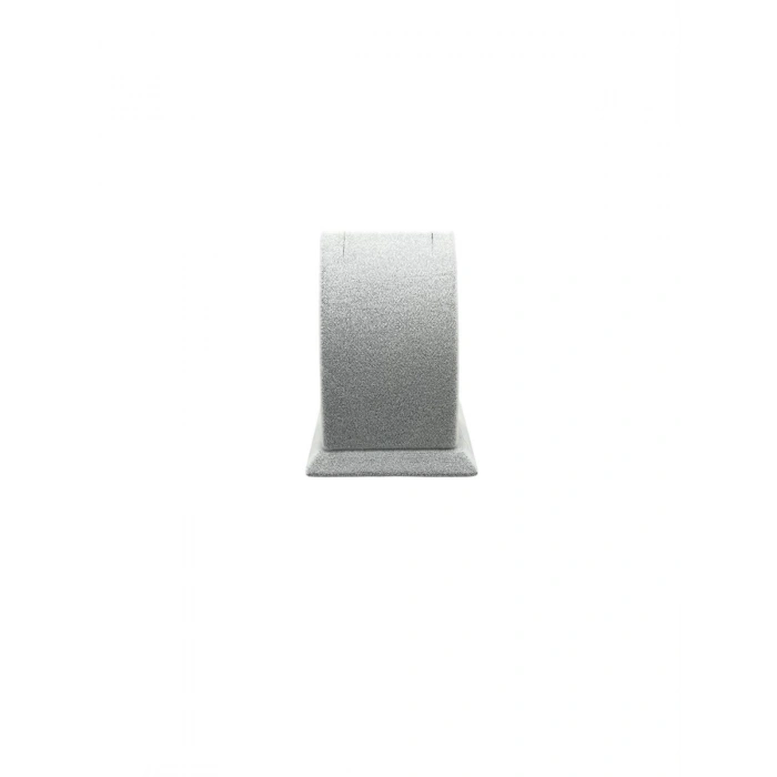 Süet Kumaş Gri Renk Ayaklı 9/7 cm Küpe Sergileme Dekoru