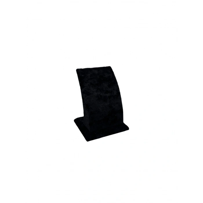 Süet Kumaş Siyah Renk Ayaklı 9/7 cm Küpe Sergileme Dekoru