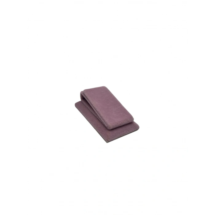 Süet Kumaş Pembe Renk 3 Cm Kelepçe-Bilezik Sergileme Aksesuar