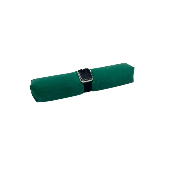 Süet Kumaş Yeşil Renk 30 Cm Rulo Takı Yastığı
