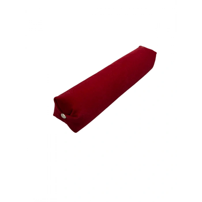 Süet Kumaş Kırmızı Renk 30 Cm Rulo Takı Yastığı