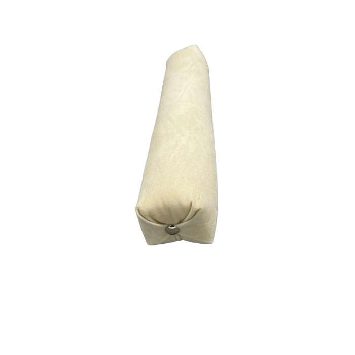 Süet Kumaş Krem Renk 30 Cm Rulo Takı Yastığı