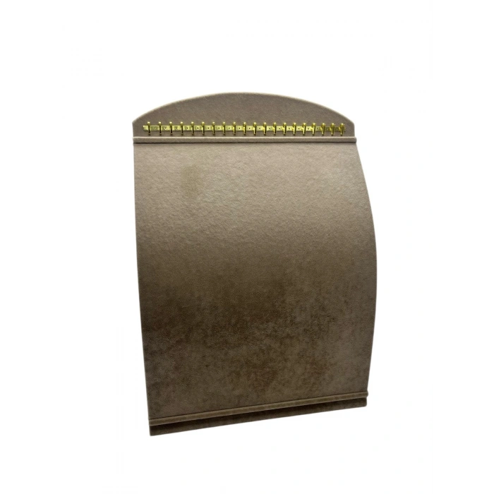 Süet Kumaş Yeşil Renk 34 cm / 24 cm Dik Bombeli Takı Standı
