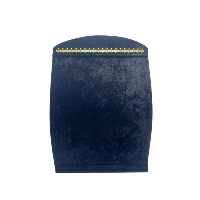 Süet Kumaş Siyah Renk 34 cm / 24 cm Dik Bombeli Takı Standı