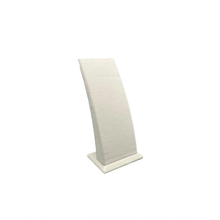 Kumaş Krem Renk Ayaklı 17/8,5 cm Kolye Sergileme Dekoru