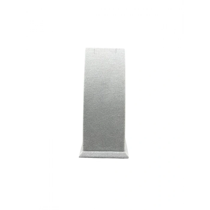 Süet Kumaş Gri Renk Ayaklı 17/8,5 cm Kolye Sergileme Dekoru