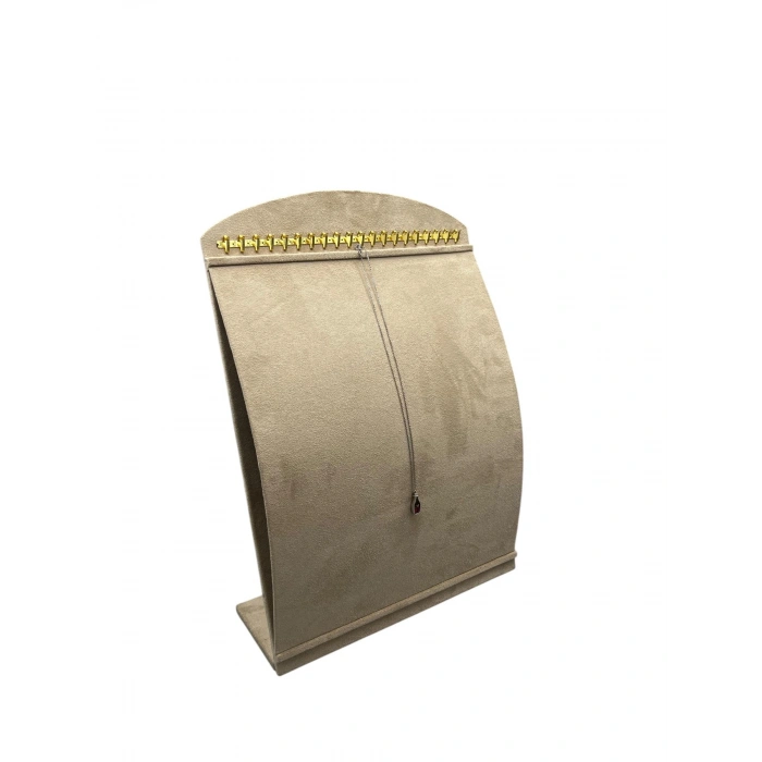 Sardunya Kumaş Krem Renk Boy 24 cm En34 cm Dik Bombeli Zincirlik