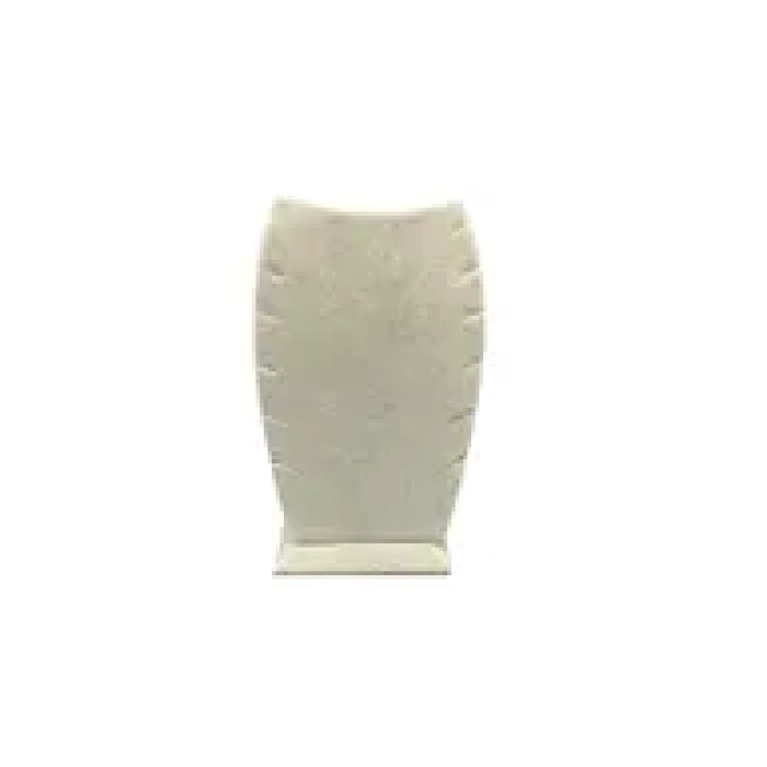 Dubai Model Süet Kumaş Krem Renk 18/9 Cm Kolye - Zincir Ayaklı Stand