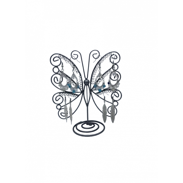 İthal Metal Gri Renk 26x28Cm Küpe Standı