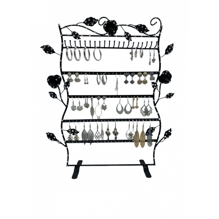 İthal Metal Siyah Renk 50x42 Cm Kolye Küpe Standı