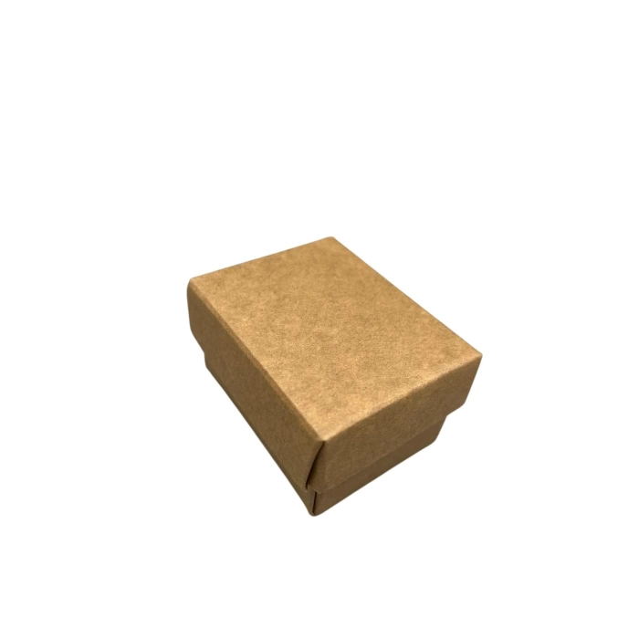 Karton Kraft Renk Süngerli 5/4 cm Yüzük Takı Kutusu