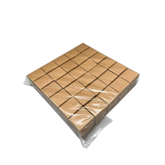 Karton Kraft Renk Süngerli 5/4 cm Yüzük Takı Kutusu
