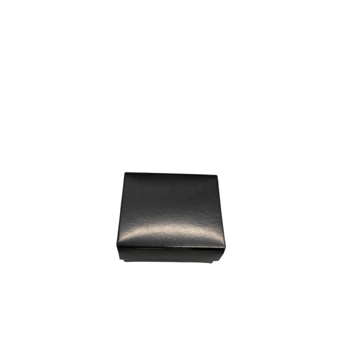 Karton Siyah Renk Süngerli 5/4 cm Yüzük Takı Kutusu
