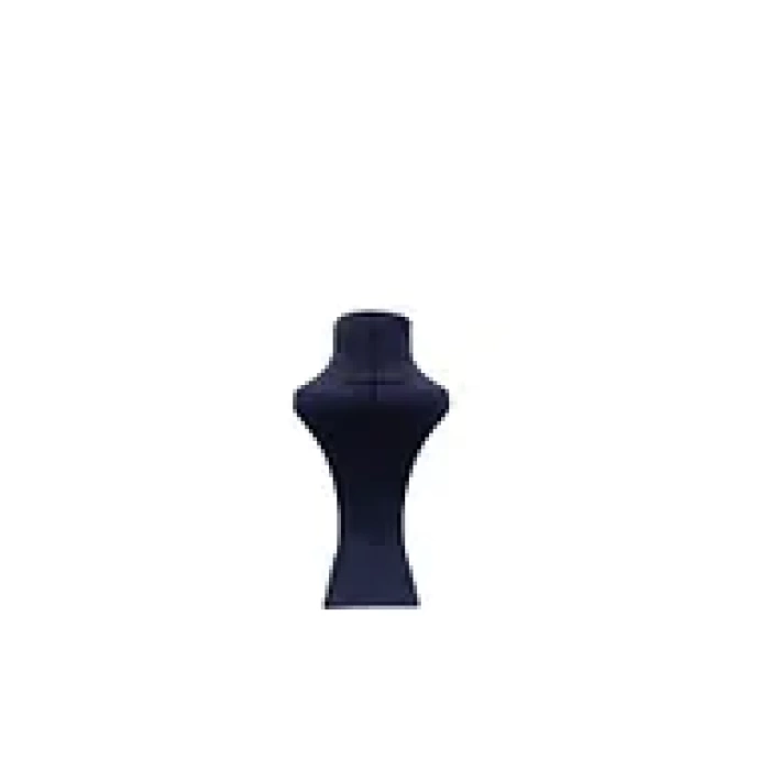Lüx Model Sardunya Kumaş Lacivert Renk Boy 31 cm Kolye Takı Sergileme Mankeni