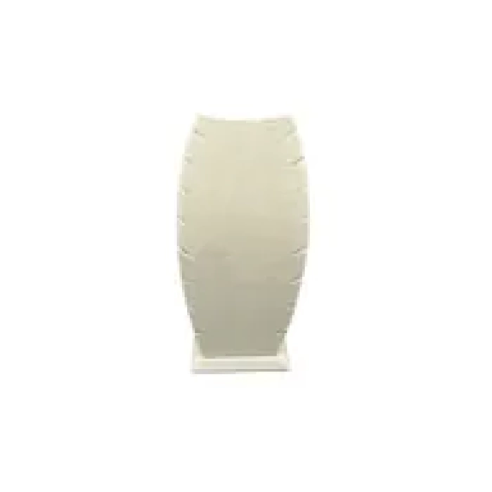 Model Süet Kumaş Krem Renk 18/9 Cm Kolye - Zincir Ayaklı Stand