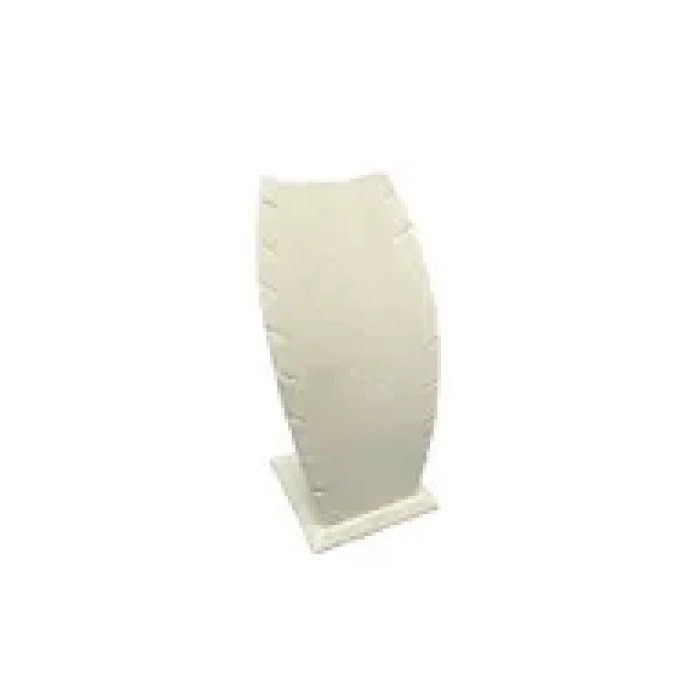 Model Süet Kumaş Krem Renk 18/9 Cm Kolye - Zincir Ayaklı Stand