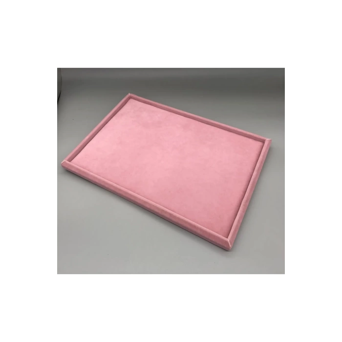 Sertex Kumaşı Pembe Takı Servis Kutu Tabla