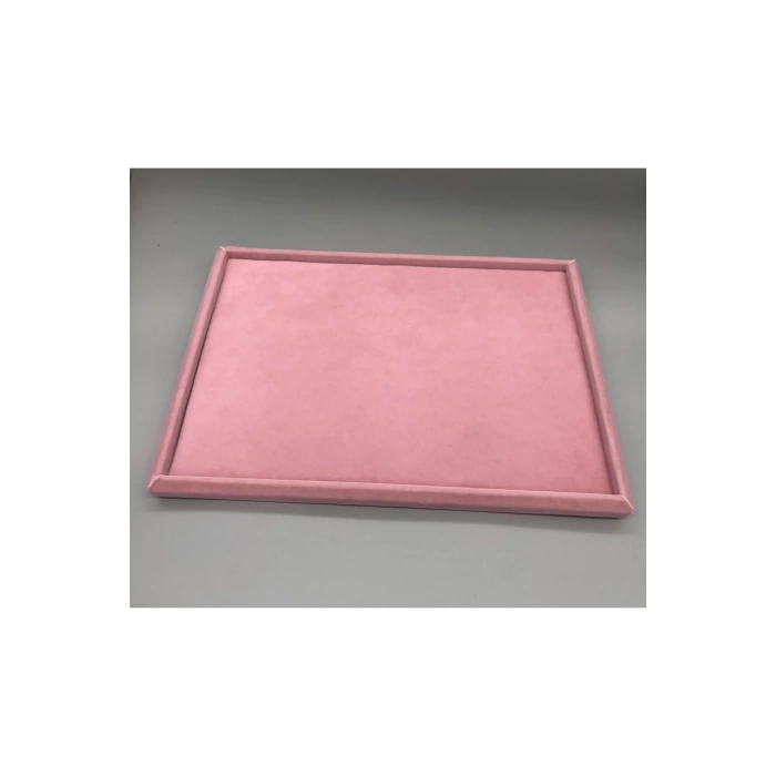 Sertex Kumaşı Pembe Takı Servis Kutu Tabla