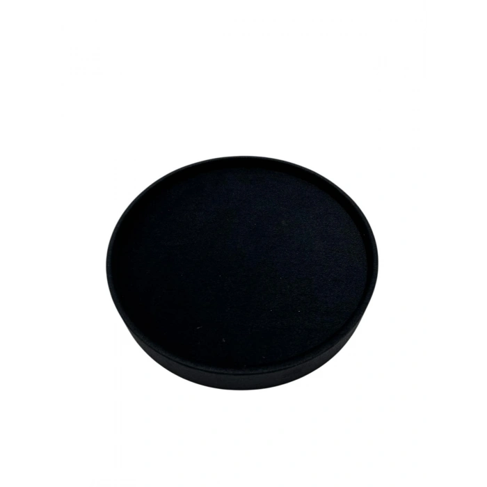 Silindir Model Süet Kumaş 20/20 cm Batırmalı Siyah Küpe-Piercing Tablası
