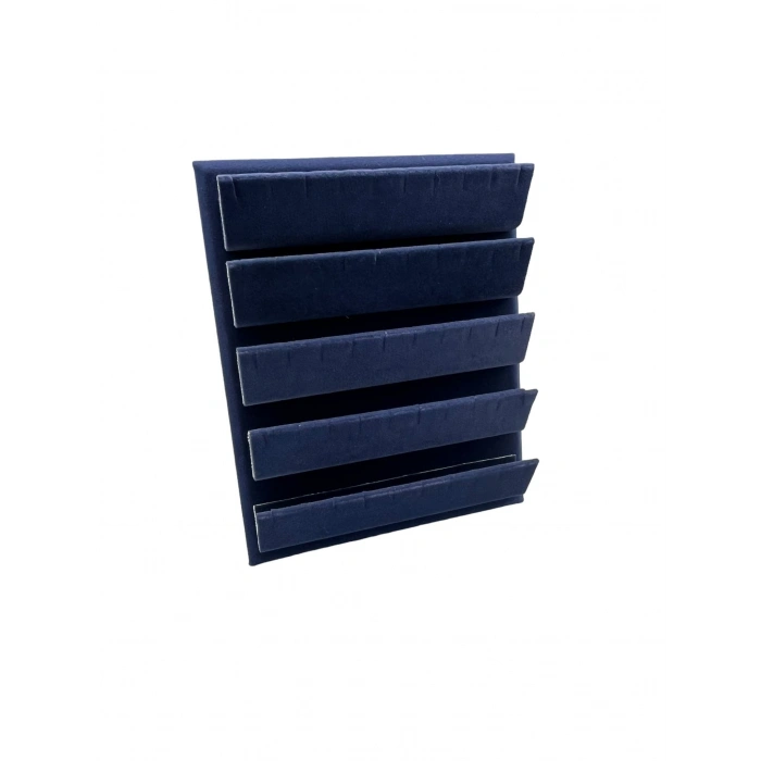 Süet Kumaş 20/16 Cm Lacivert Renk Ayaklı Küpe Standı