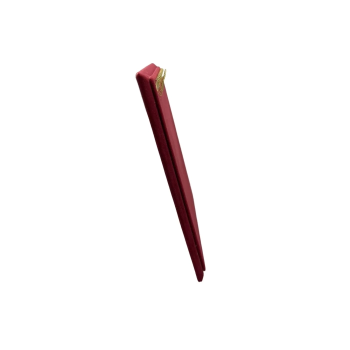 Süet Kumaş Bordo Renk 20/16 Cm Ayaklı Kanca Bileklik Sergileme Standı