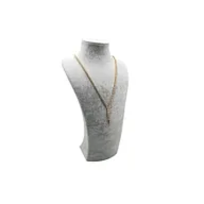 Süet Kumaş Elisia Manken Gri Renk 25/12 Cm Kolye Gerdanlık Takı Sergileme Mankeni