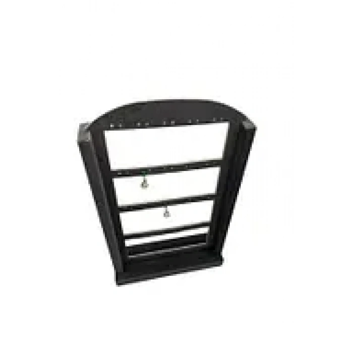 Süet Kumaş Füme Renk 36 /22 cm Ayaklı Küpe Standı Takı Organizeri