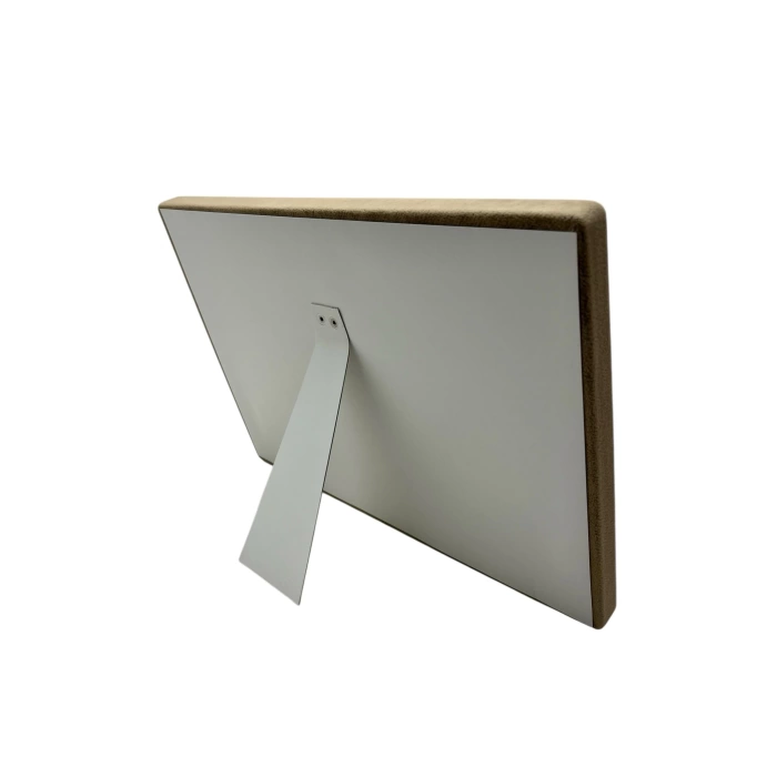 Süet Kumaş Kahve 34-24 Cm Ayaklı 18 Pedli Kolye Tabla Stand