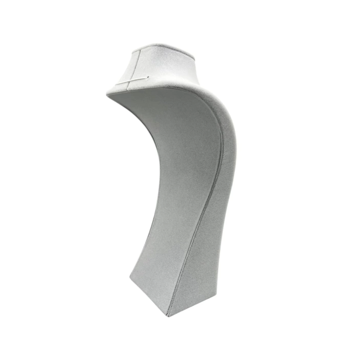 Süet Kumaş Gri Renk Boy 27/12 cm Kolye Takı Sergileme Mankeni