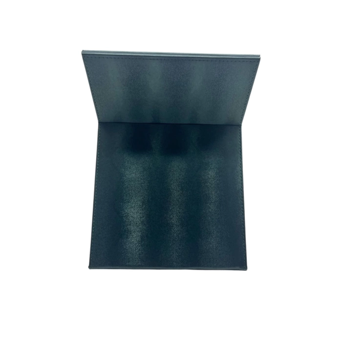 Deri Kumaş Kaplama Yeşil Renk 31*31 cm Katlanabilir Ayaklı Takı Ve Makyaj Aynası
