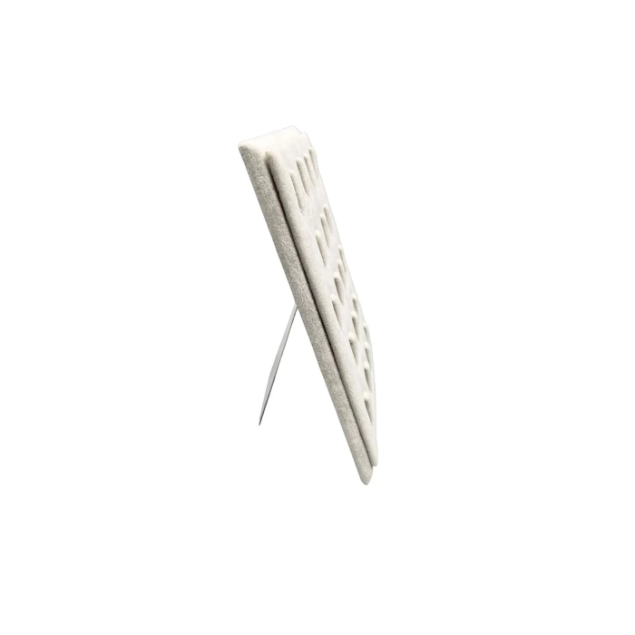 Süet Kumaş Krem Renk 20/16 Cm Ayaklı Yüzük Sergileme Standı