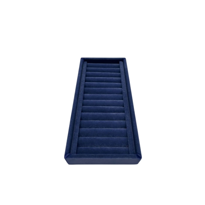 Süet Kumaş Lacivert Renk 25 Cm / 11,5 Cm Kelepçe-Bileklik Sergileme Standı