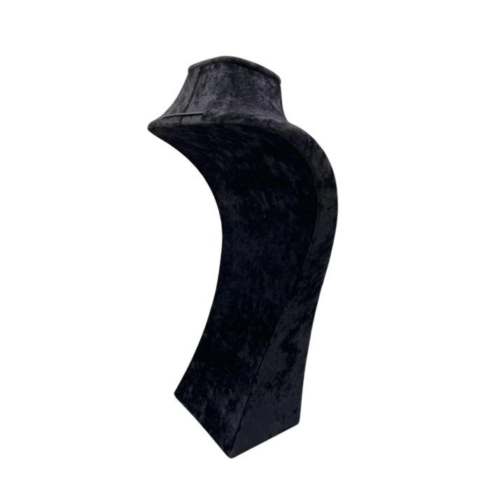 Süet Kumaş Siyah Renk Boy 27/12 cm Kolye Takı Sergileme Mankeni
