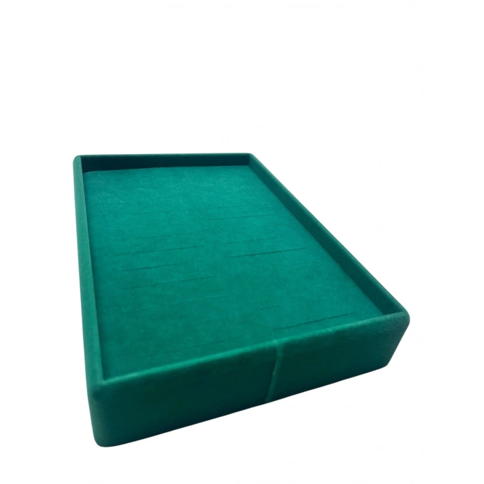 Süet Kumaş Yeşil Renk 17/24 Cm Batırmalı Bileklik Kelepçe Tablası