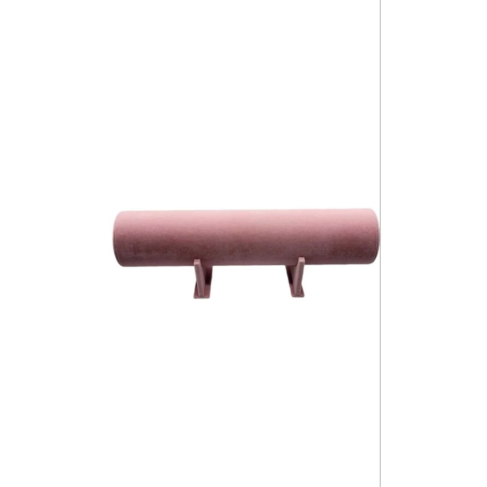Yerli Kadife Ayaklı Pembe Taç Toka Stand