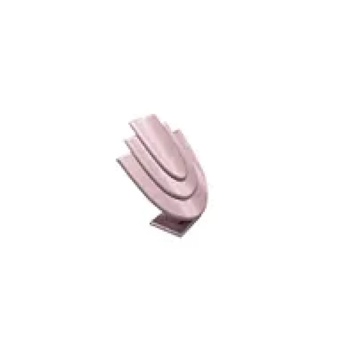 Yerli Üretim Ahşap Model İmera Deri Kumaş Pembe Renk Boy 25 cm Kolye Takı Sergileme Mankeni