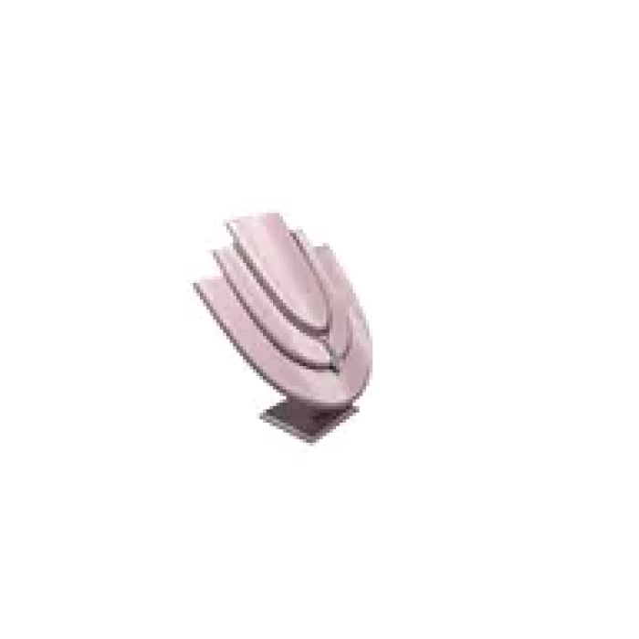 Yerli Üretim Ahşap Model İmera Deri Kumaş Pembe Renk Boy 25 cm Kolye Takı Sergileme Mankeni