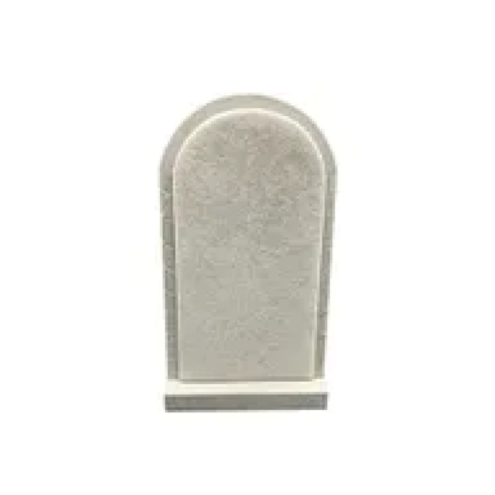 Yerli Üretim Batum Model Süet Kumaş Krem Renk 26/15 Cm Ayaklı Kolye Sergileme Standı