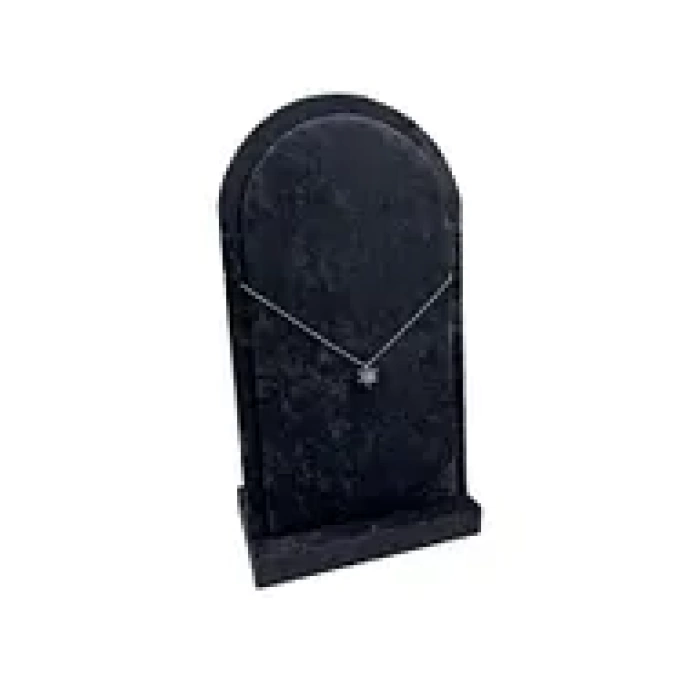 Yerli Üretim Batum Model Süet Kumaş Siyah Renk 26/15 Cm Ayaklı Kolye Sergileme Standı