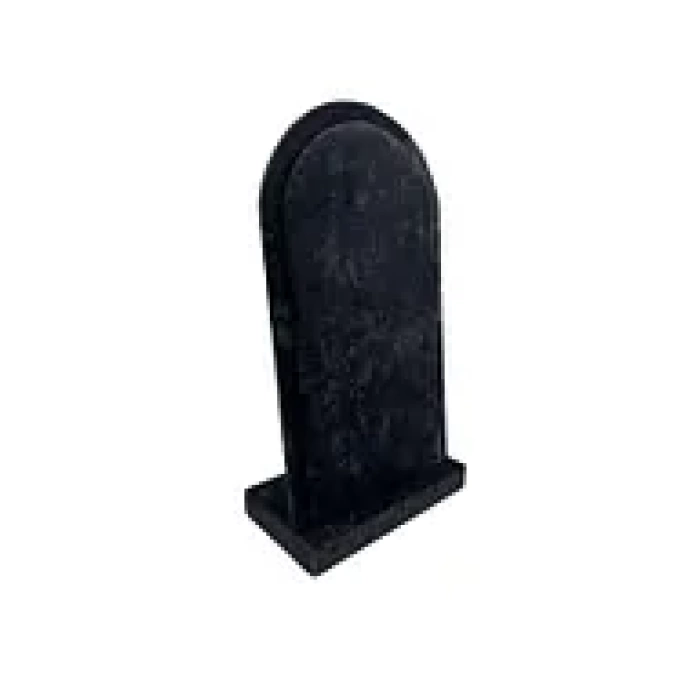Yerli Üretim Batum Model Süet Kumaş Siyah Renk 26/15 Cm Ayaklı Kolye Sergileme Standı