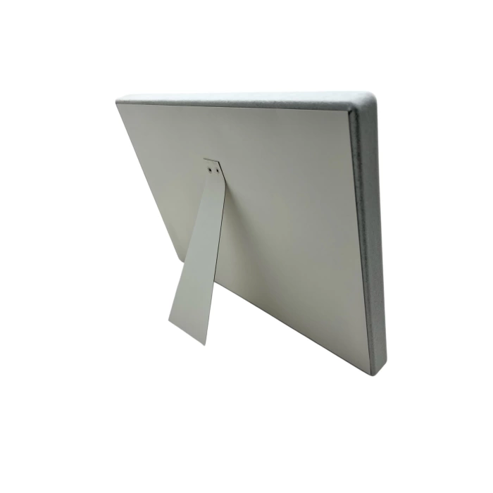 Yerli Üretim Brüksel Model Enine Süet Kumaş Gri 34-24 Cm Ayaklı Üçlü Set Tabla Stand