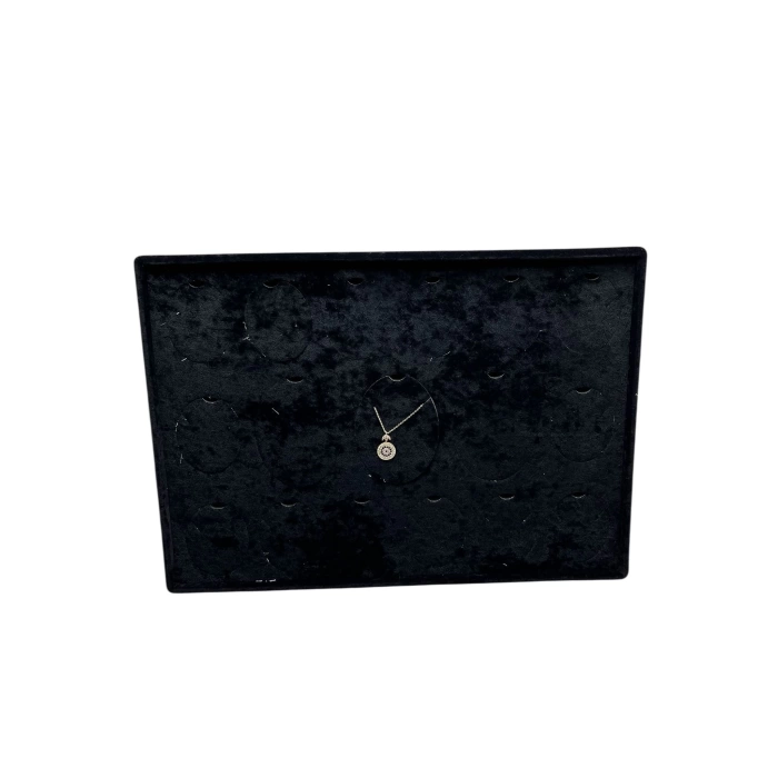 Yerli Üretim Bükreş Model Dikine Süet Kumaş Siyah 34-24 Cm Ayaklı Üçlü Set Tabla Stand