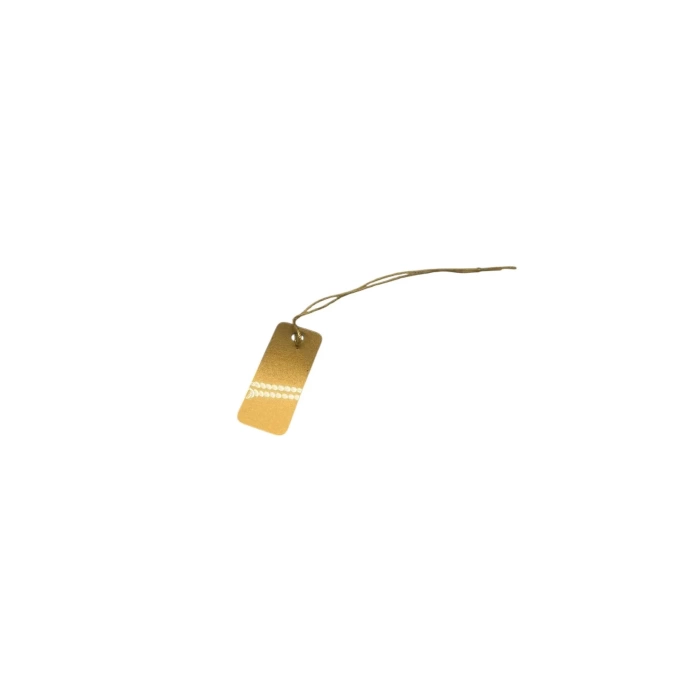 Yerli Üretim Büyük Boy Gold Renk 2,5/1cm 80 Adet Karton İpli Fiyat Etiketi