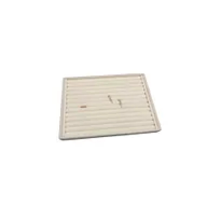 Yerli Üretim Büyük Boy Süet Kumaş Krem Renk 34/24 cm Sosisli Çekmece İçi Yüzük Standı