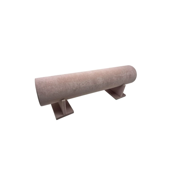 Yerli Üretim Büyük Boy Süet Kumaş Pembe Renk 50 cm Ayaklı Taç Standı