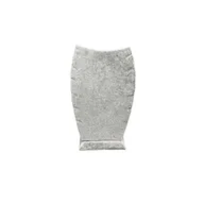 Yerli Üretim Dubai Model Süet Kumaş Gri Renk 12/8 Cm Kolye - Zincir Ayaklı Stand