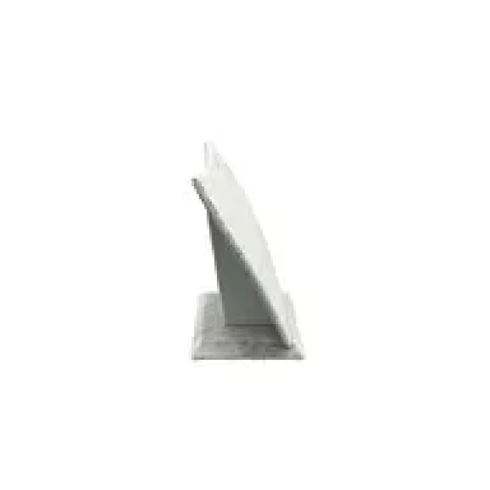 Yerli Üretim Dubai Model Süet Kumaş Gri Renk 12/8 Cm Kolye - Zincir Ayaklı Stand
