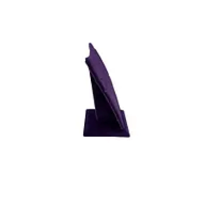 Yerli Üretim Dubai Model Süet Kumaş Mor Renk 12/8 Cm Kolye - Zincir Ayaklı Stand