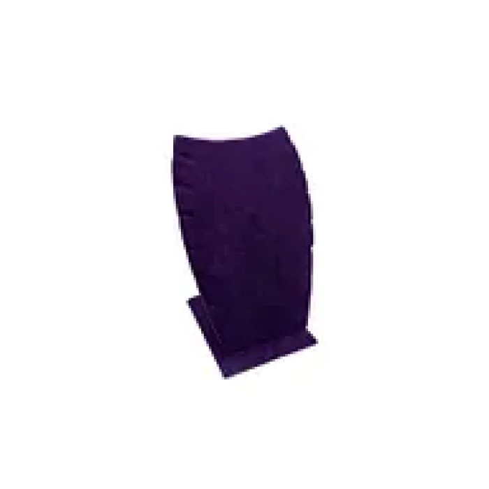 Yerli Üretim Dubai Model Süet Kumaş Mor Renk 12/8 Cm Kolye - Zincir Ayaklı Stand